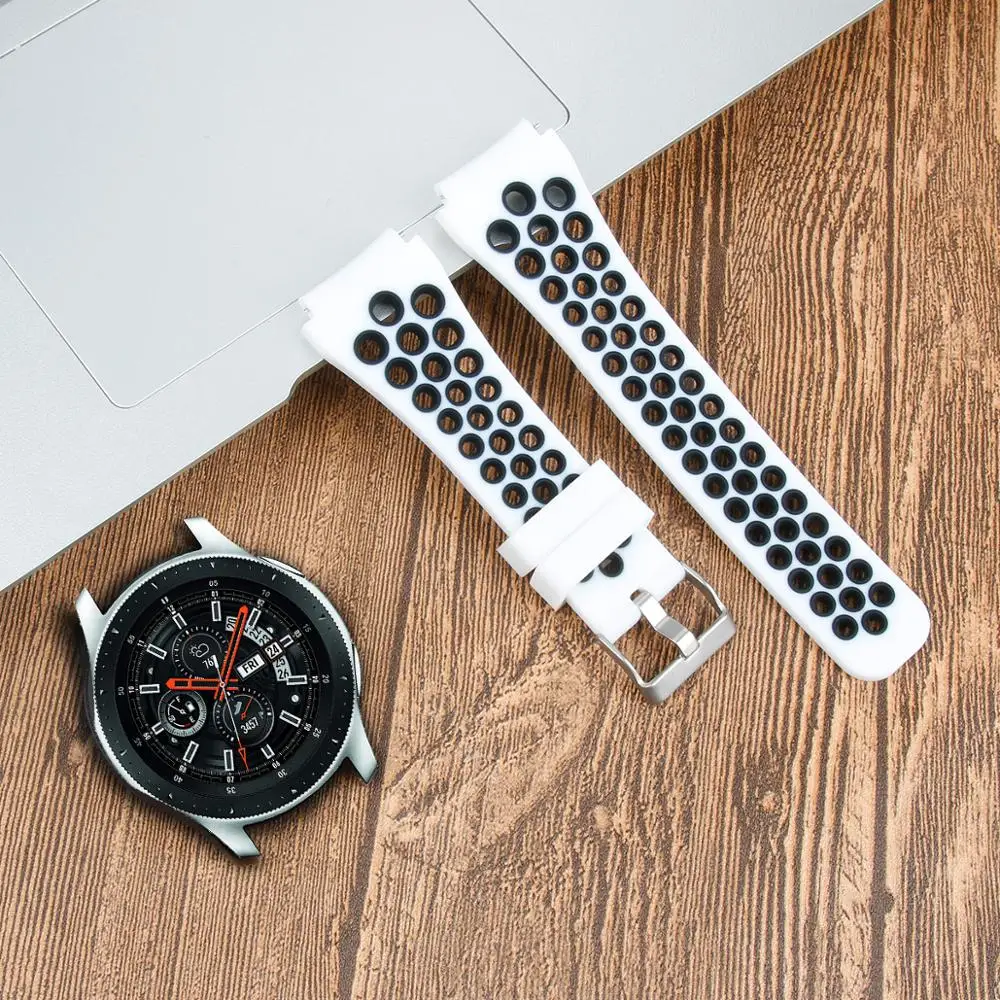 22 мм силиконовый спортивный ремешок для Samsung Galaxy Watch 46 Gear S3 классические часы Huawei