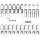 Галогенная лампа G4, 12 В, G9, 230 В, 20 Вт, 40 Вт, 20 шт.