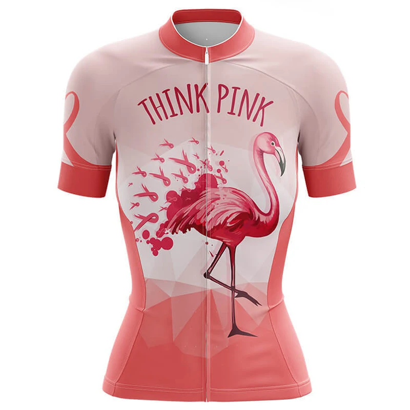Летняя женская одежда для велоспорта с розовым фламинго дышащая горного