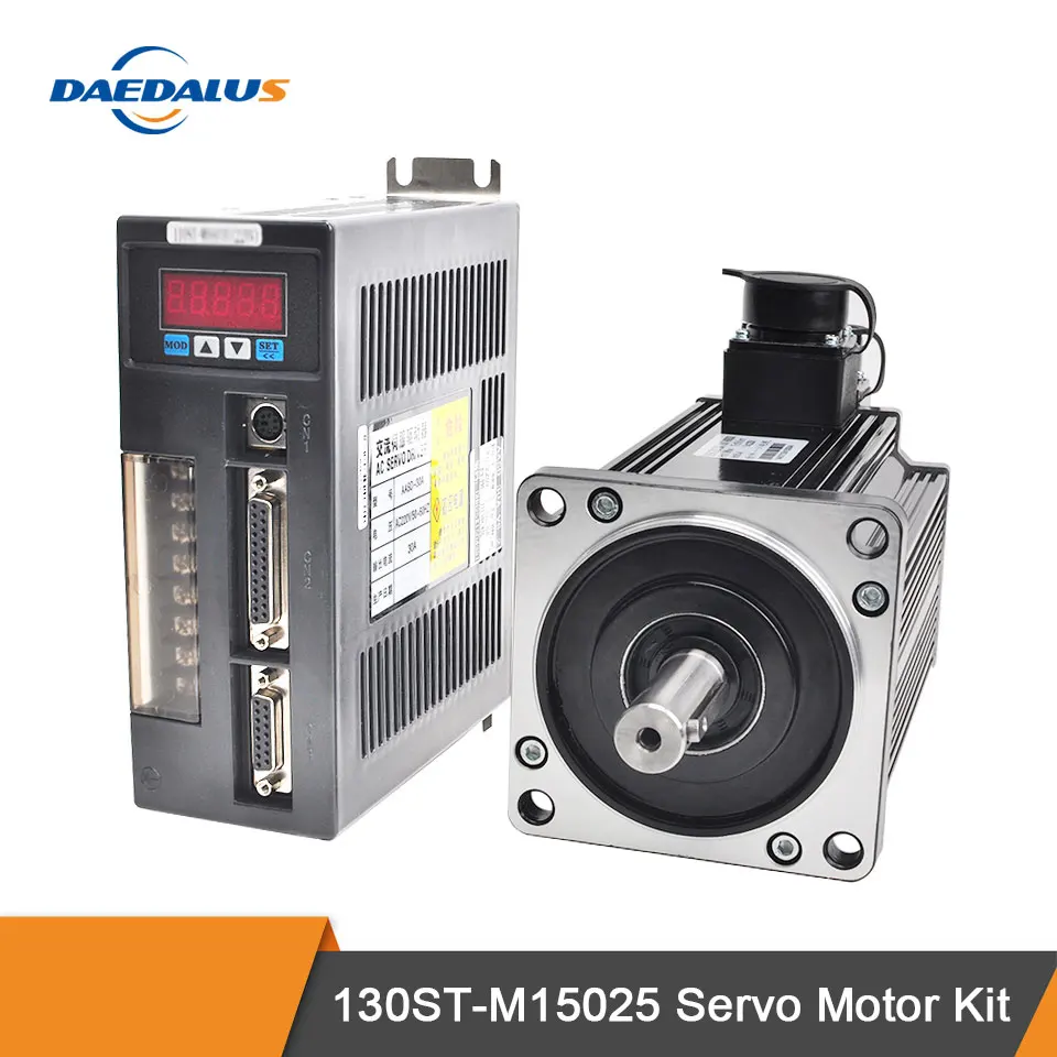 3.8KW 220V AC серво двигатель в комплекте 130ST M15025 2500 об/мин однофазный переменного тока