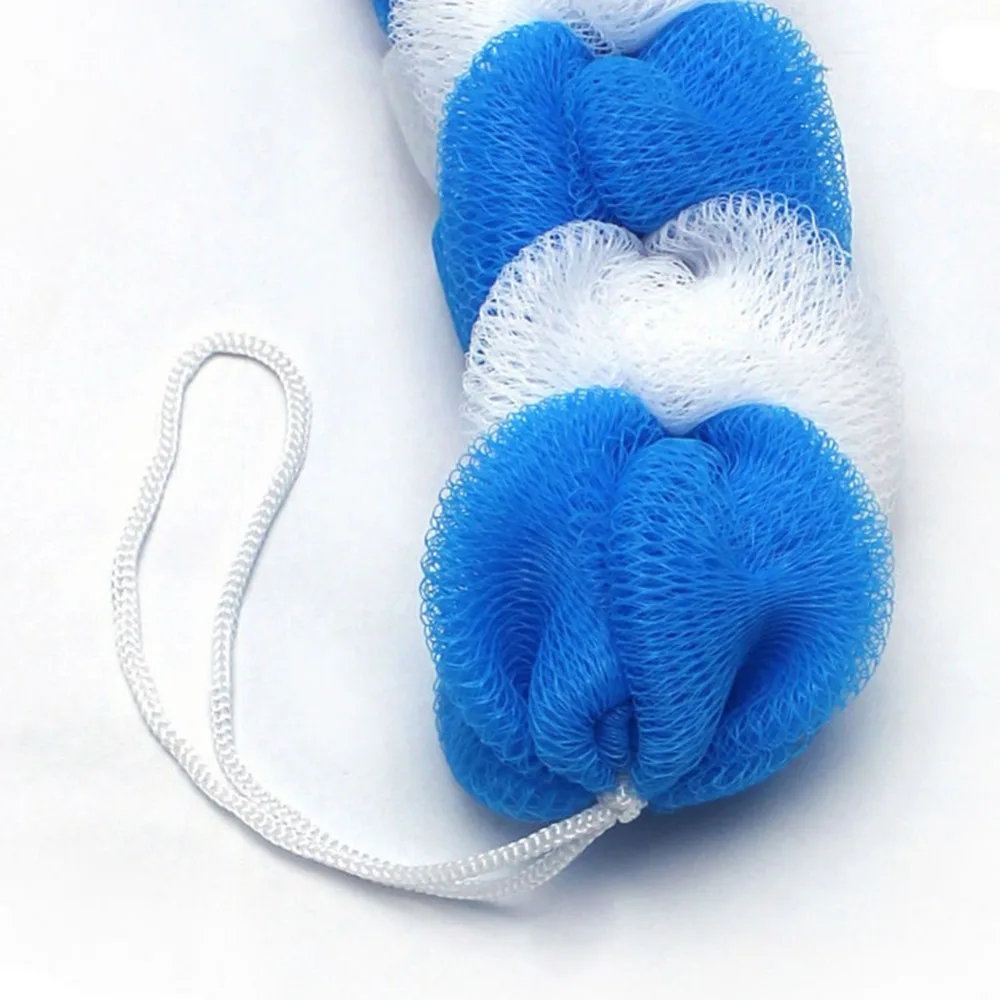 Мягкий скребок для ванны с ремешком на спине щетка тела богатыми пузырьками