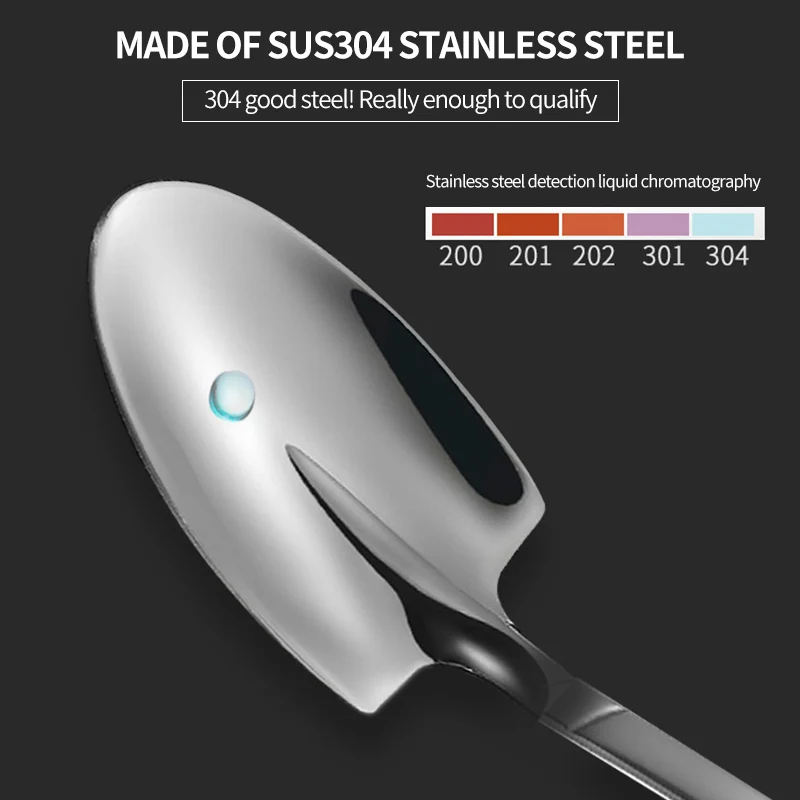 

1 Pcs 201 Stainless Steel Coffee Spoon Retro Shovel Cream Spoon Creative Tea-spoon Fashion Tableware
