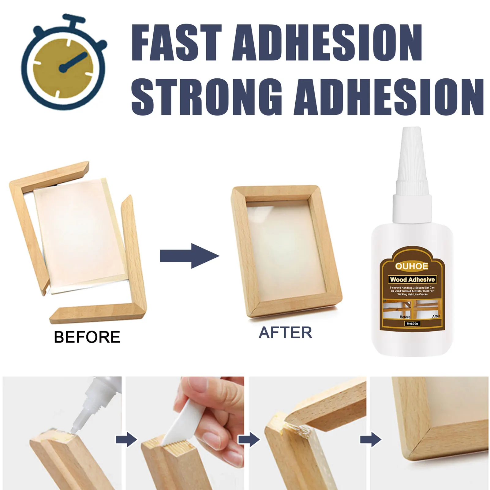 

OUHOE Woodworking Musical Instruments Artware Instant Adhesive Glue
