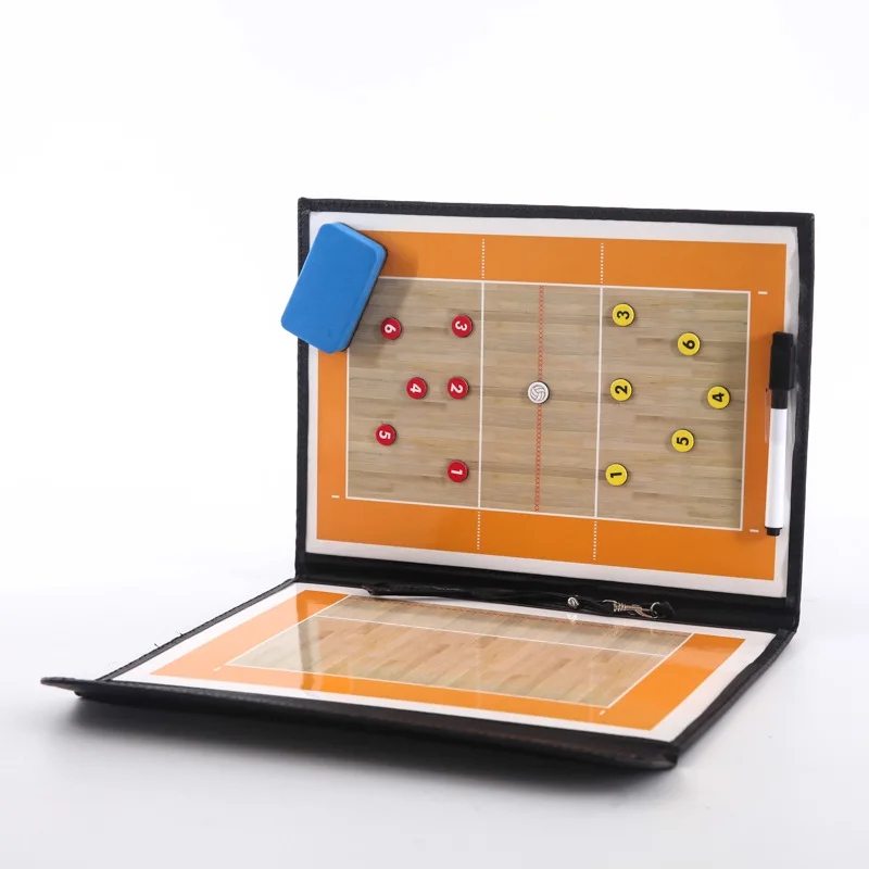 

New Foldable Volleyball Board Coaching Volleyball Tactic Board Magnetic Coach Tactics Game Voleibol Training Teach