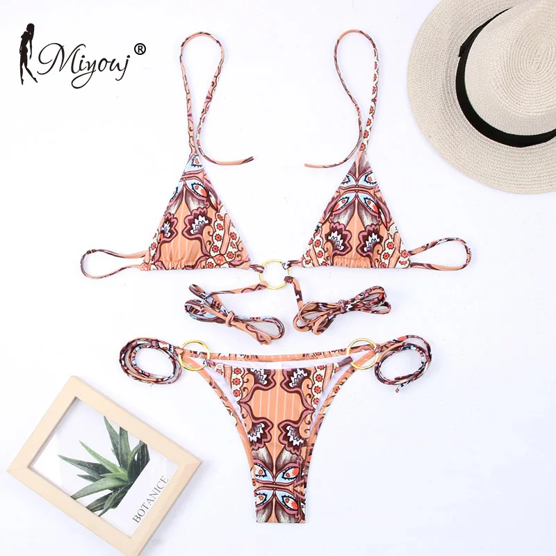 Miyouj сексуальное бикини бандо с бантом 2019 купальник леопардовым принтом