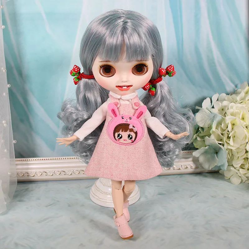 DBS Blyth icy 1/6 bjd комплект с розовой собакой костюм медведем сумка чулки шляпа подарок