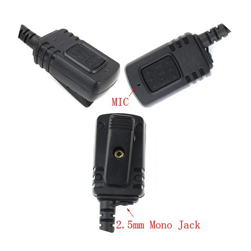 Waterproof IP54 Acoustic Tube Headset MIC For Two Way Radio Motorola GP328PLUS ,GP338PLUS ,GP344,GP388