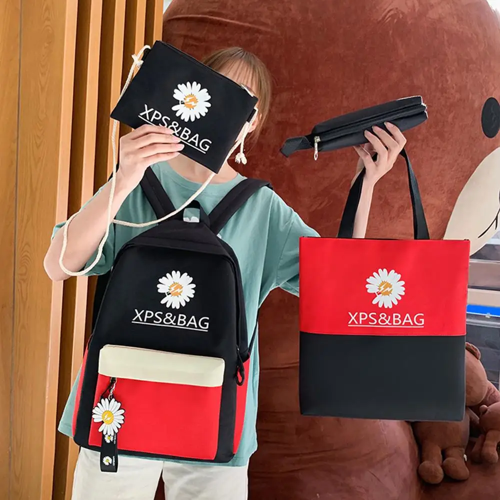 4 шт./компл. женский модный нейлоновый рюкзак женские повседневные