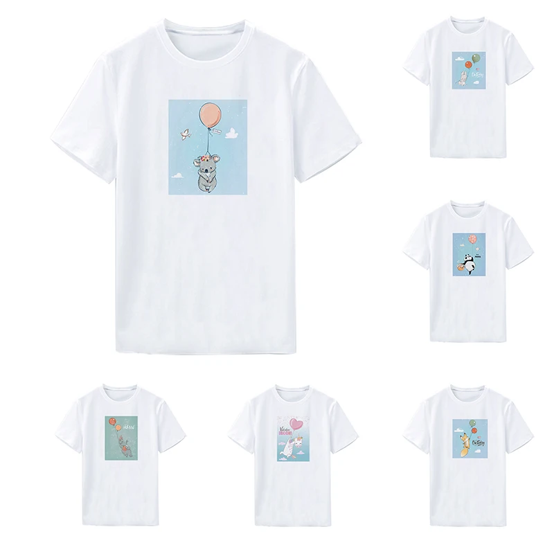 

Anime Pattern O-Neck Spring Summer Autumn Suitable Basic Cotton Unisex T-Shirt Soft Breathable