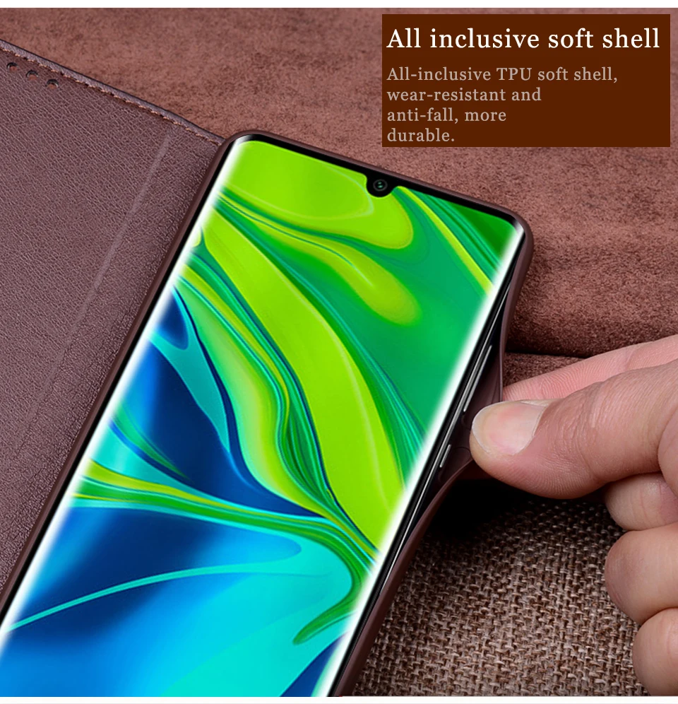 Флип-чехол для Xia mi Note 10 Pro, магнитный чехол из натуральной кожи для Xiao mi Note 10, чехол s, кожаный чехол для телефона, чехол s Fundas