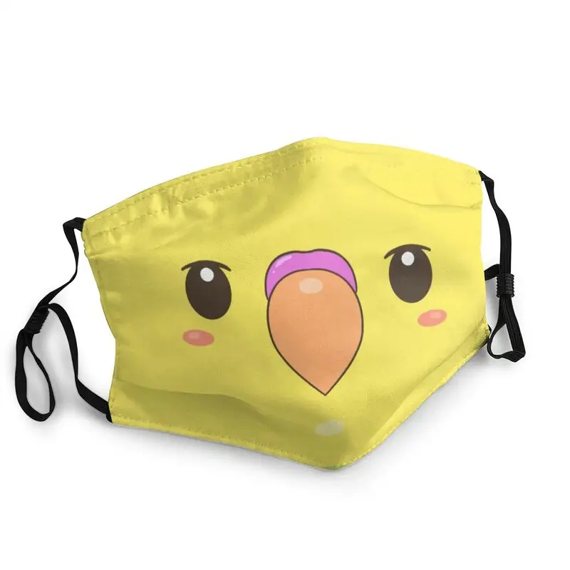 

Funny Parrot Bird Nari Face Breathable Mouth Face Mask Adult Cartoon Pattern Mask Dustproof Protection Cover Respirator Muffle