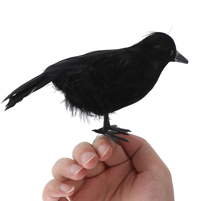 Хэллоуин Ворон поддельные птицы игрушки проп нарядное платье украшения реквизит