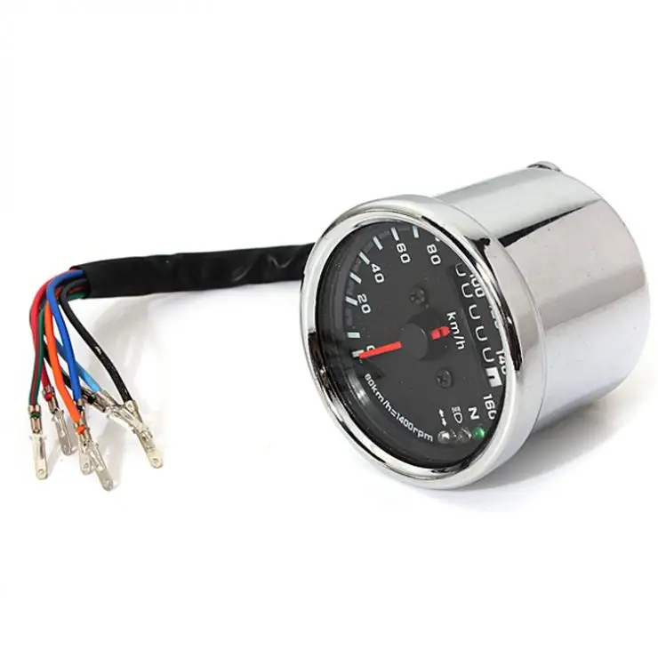 Универсальный мотоцикл цифровой светодиодный двойной одометр тест км/ч