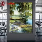 Натуральный пейзаж, алмазная вышивка, полная алмазная живопись, Весенняя мозаика стразы, живопись, вышивка крестиком, модная домашняя мебель