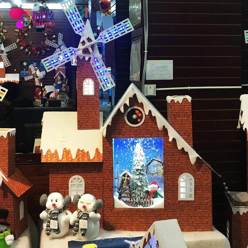 Рождественская елка электрическая музыка снег Дрифтинг дом реквизит торговый