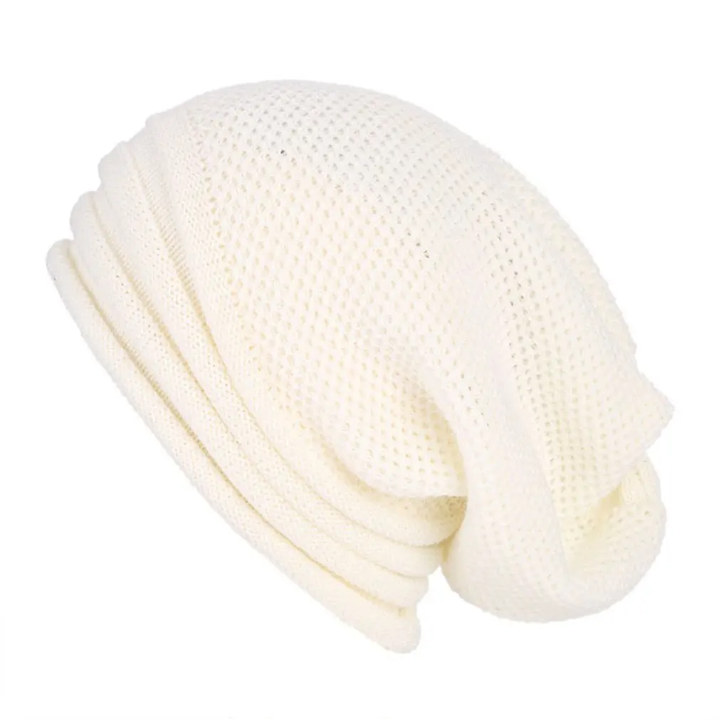 

Winter Baggy Slouchy Beanie Hat Wool Knitted Warm Cap for Men Women Beanie Oversized Winter Hat for Skiing