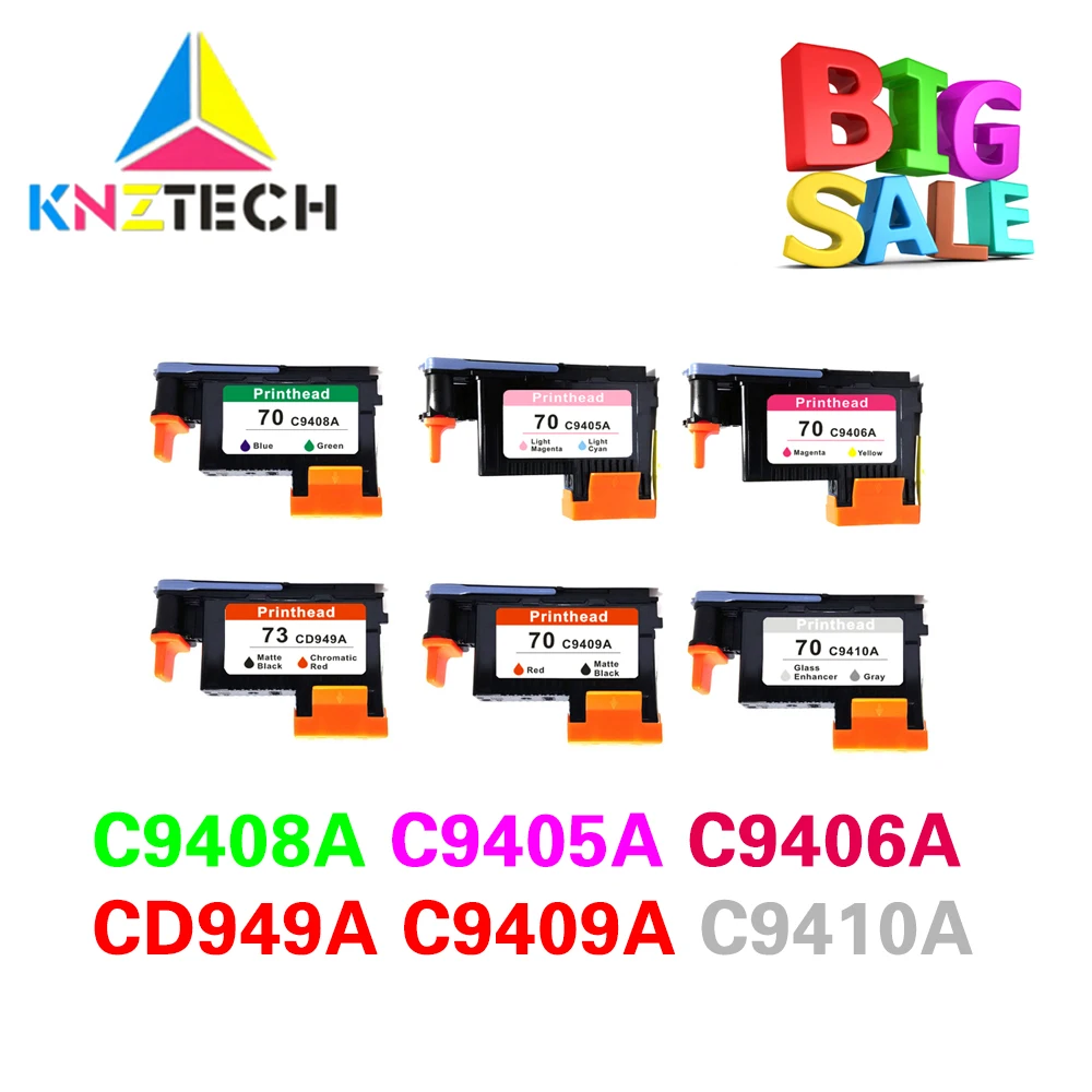 Лучшая Совместимость с печатной головкой hp 70 73 C9408A C9405A C9406A CD949A C9409A C9410A для