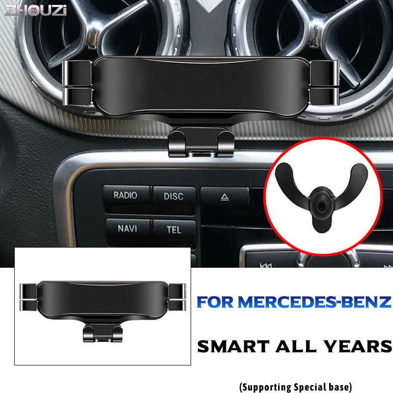 

For Mercedes Benz Smart Fortwo Forfour 450 451 453 Car Mobile Phone Holder Mounts Stand GPS Navigation Bracket Accessories