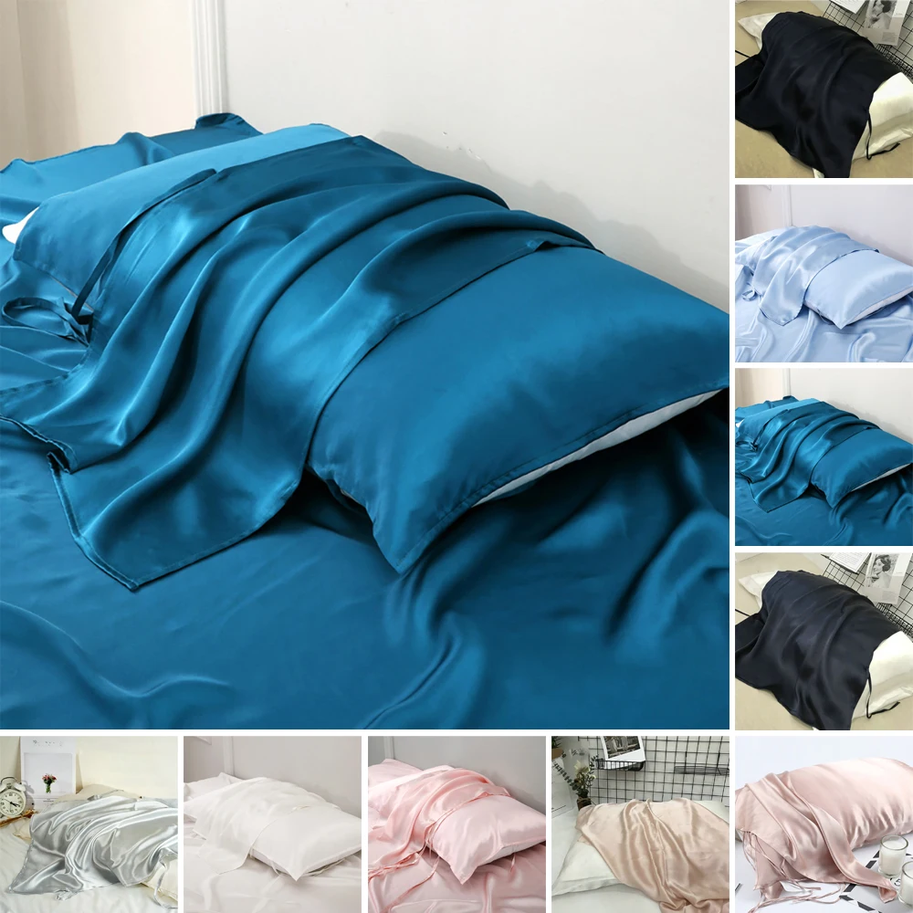 

Comfort Silk Pillowcase Smooth Pillowcase Anti-age For Hair Facial Care Soft Breathable