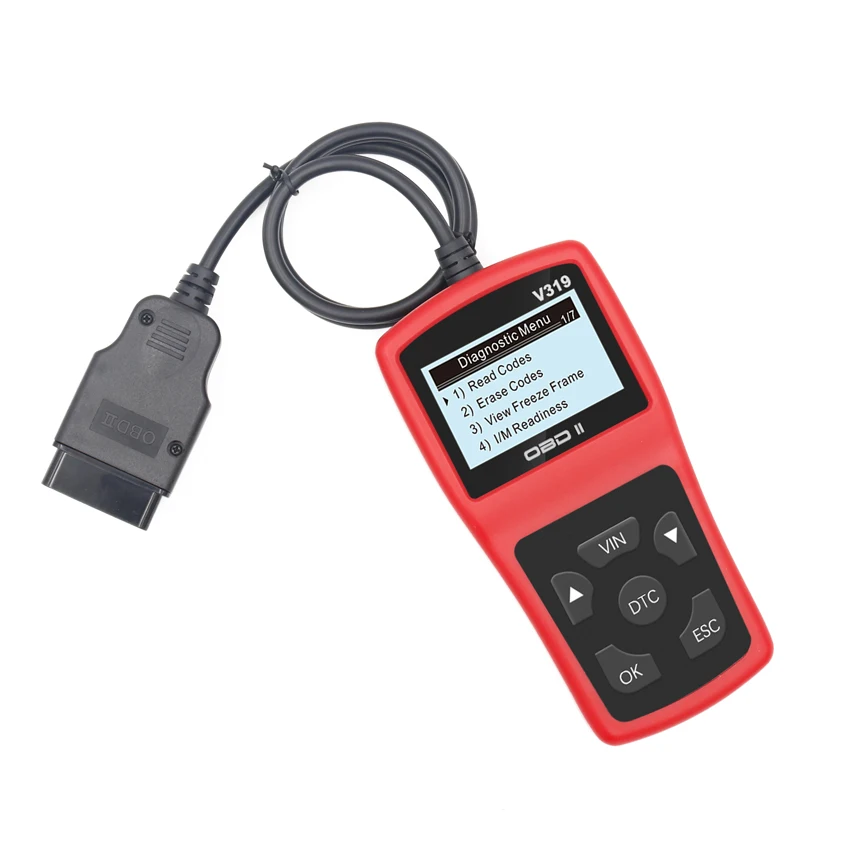 Декодер V319 OBD II прибор для тестирования обслуживания автомобиля бортовой
