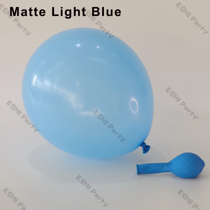 Guirnalda de globos de color blanco y azul claro para ni&ntilde;os, decoraci&oacute;n de cumplea&ntilde;os, Baby Shower, bola azul cromada, suministros de decoraci&oacute;n para el D&iacute;a de los ni&ntilde;os, 167 piezas-3