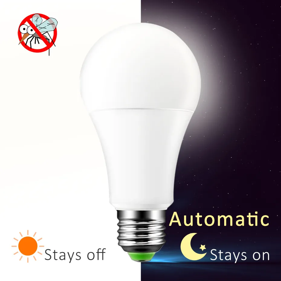 

Автоматическое включение/выключение дневсветильник и ночного света E27/B22 светодиодная лампочка От заката до рассвета Ночной Датчик 10 Вт 15 В...