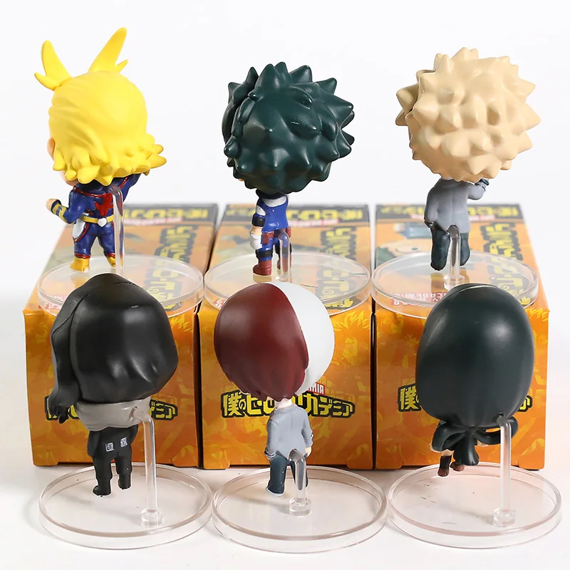 My Hero Academy Midoriya Izuku Bakugou Katsuki Todoroki Shoto All Might Ochaco Uraraka Asui Tsuyu Figures Toys Set
