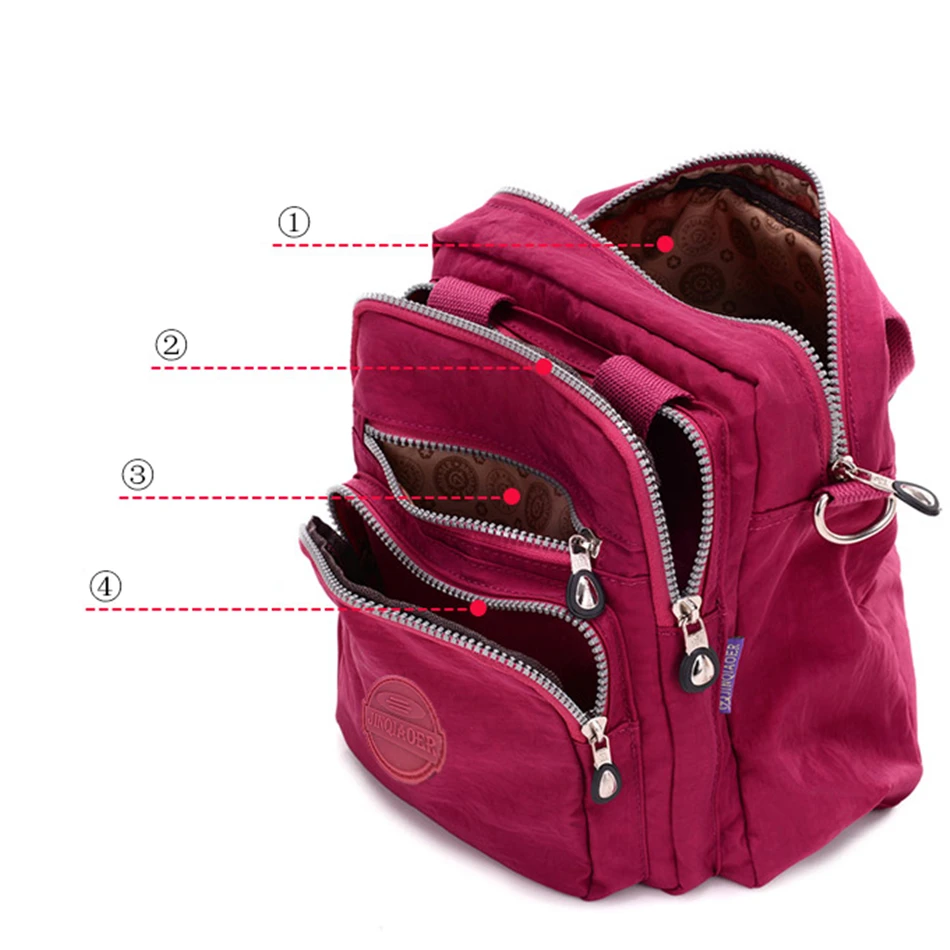 Женский маленький рюкзак 3 в 1 Высококачественная Водонепроницаемая нейлоновая