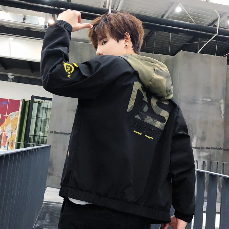 

Джинсовая куртка в стиле милитари, демисезонная Мужская водонепроницаемая одежда, мужская ветровка, пальто, мужская верхняя одежда, тонкая ...