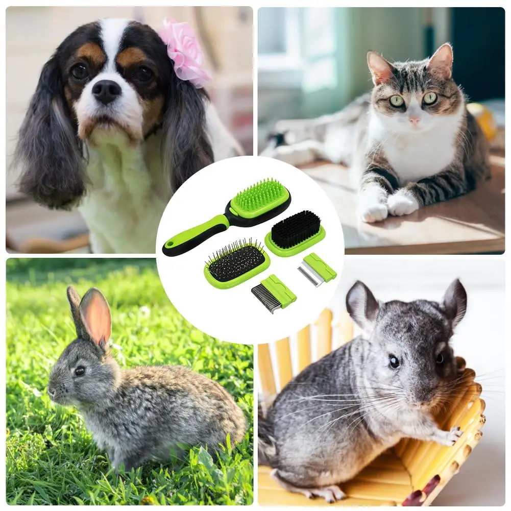 5 в 1 комплект для ухода за шерстью домашних животных собака кисточки Кот щетка