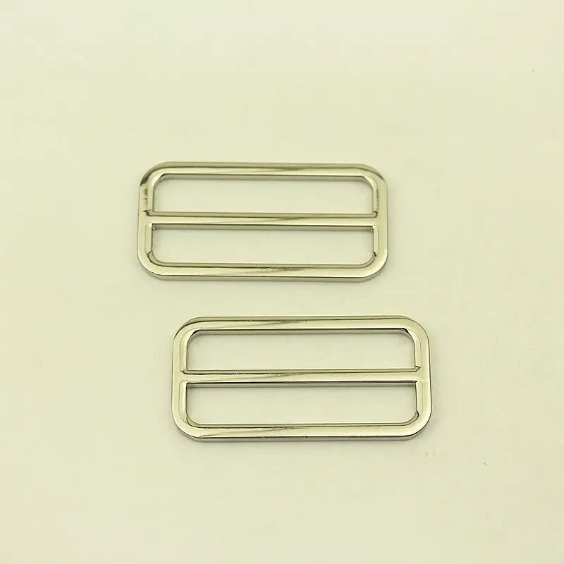 10Pcs 50mm Adjustable Buckles Metal Slider Tri Glide Square Ring Webbing Belt Ribbon Strap Buckle Bags DIY Accessories
