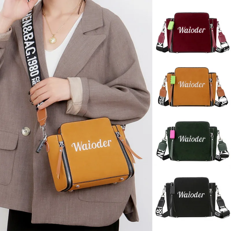 HEFLASHOR PU Messenger Bags Female Handbag For Lady Design Exquisite Crossbody Holiday Women Letter Shoulder Bag bolsa feminina
