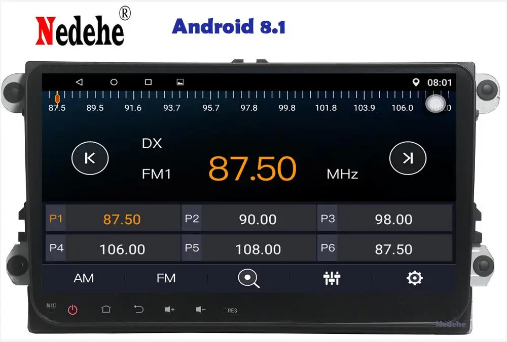 Восьмиядерный 9 дюймов Android 8 1 автомобильный dvd gps для Volkswagen VW Skoda POLO PASSAT B6 CC TIGUAN GOLF 5