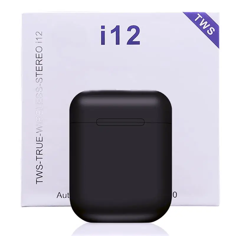Новые Bluetooth наушники i12 TWS с сенсорной клавишей, мини беспроводные наушники Bluetooth 5,0, гарнитура для Android xiaomi iPhone, 10 шт./лот