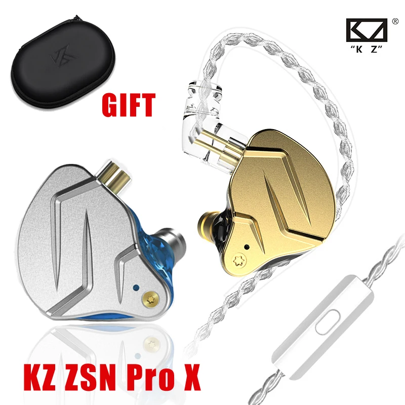 Новинка KZ ZSN Pro X Проводная гарнитура с микрофоном гибридные металлические стерео