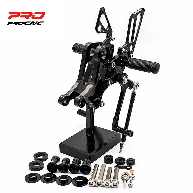 

For Ducati Monster 696 796 1100 1100S 1100 EVO Motorcycle Footrest Footpeg CNC Aluminum Alloy Pedal Foot Peg Rearset Rear Set