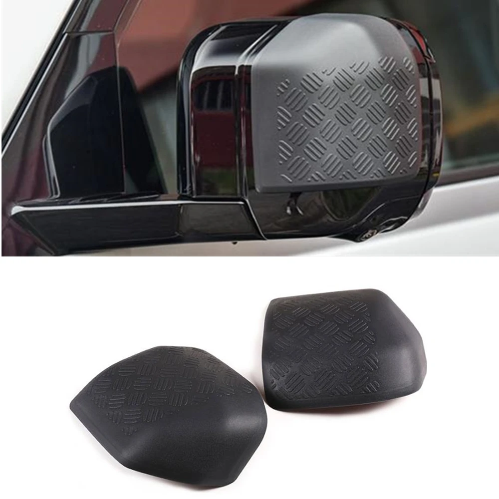 

Black Rearview Side Mirror Cover For Land Rover Defender 90 110 130 2020-2024