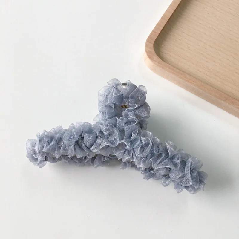 

XZP Women Barrettes Lace Hair Claws Crab Hair Accessories Hairclips Hairpins Girls Ornaments Makeup Color Hairgrips Headwear