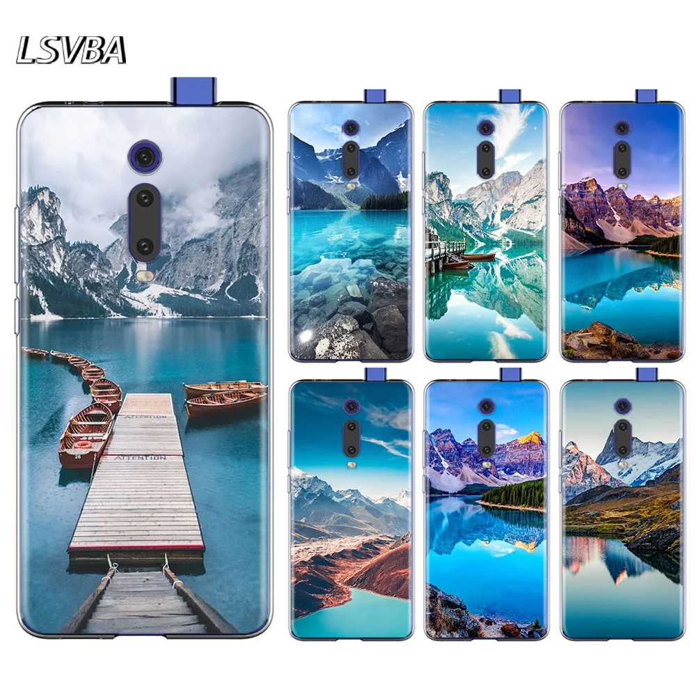 

Mountains Lakes Natural Scenery For Xiaomi Redmi 10X 9I 9C 9A 9 GO K30 Ultra K20 8A 8 7A 7 S2 6 Pro 5G Soft Phone Case