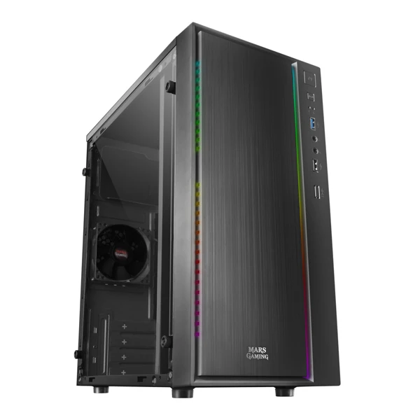 ATX Mini-tower Box чехол Mars Gaming MCM RGB черный | Компьютеры и офис