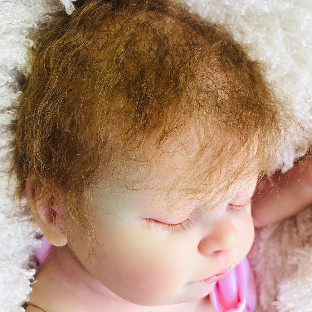 20 дюймов полный Винил кремния Reborn Baby Doll богатая картина bebe реалистичные