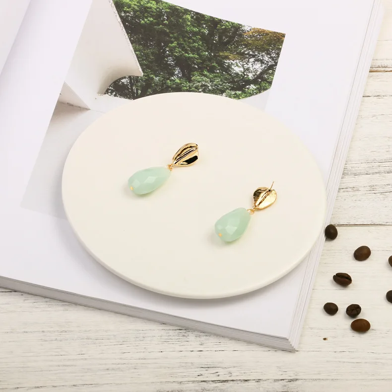 Модные Акриловые серьги-капли карамельных цветов простые геометрические