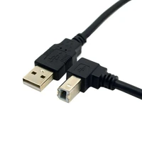 150cm 5ft usb2 0 a male to 90 degree down angled usb2 0 b male printer cable for printer scaner hardisk
