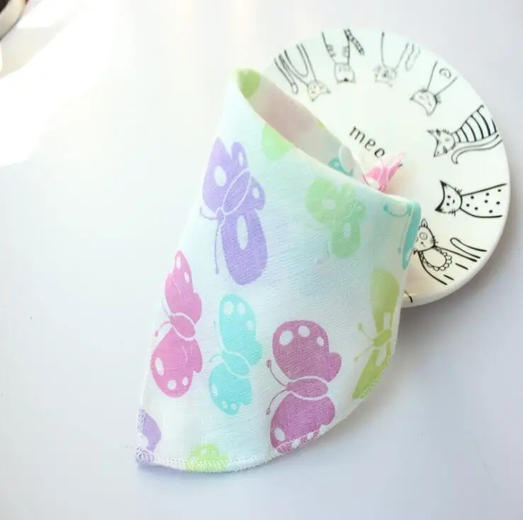 Bandana Bib Burp Cloth Baby Bibs for Boys Girls Animal Print Smock Cotton Baby Scarf Feeding Collar Burp