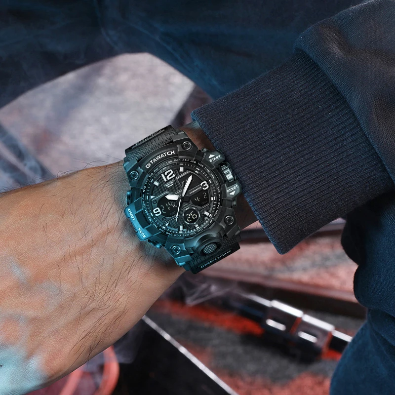 Часы DITAWATCH Мужские Цифровые роскошные стильные электронные спортивные