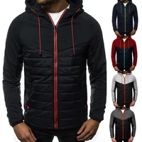 men hoodie color block zipper jackets male casual outdoor sports hoodie warm autumn winter hooded coat mens hoodies veste homme