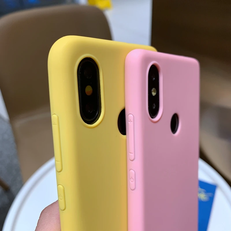 Однотонный матовый Мягкий силиконовый чехол из ТПУ для Xiaomi Mi 9 9T 8 SE A3 Lite Redmi 6A Note 7 7A
