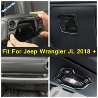 lapetus car styling co pilot glove box handle cover trim abs fit for jeep wrangler jl 2018 2022 red carbon fiber color