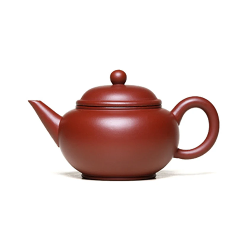 

Yixing Zisha teapot pure hand made mine Dahongpao horizontal teapot tea set small capacity Kung Fu teapot