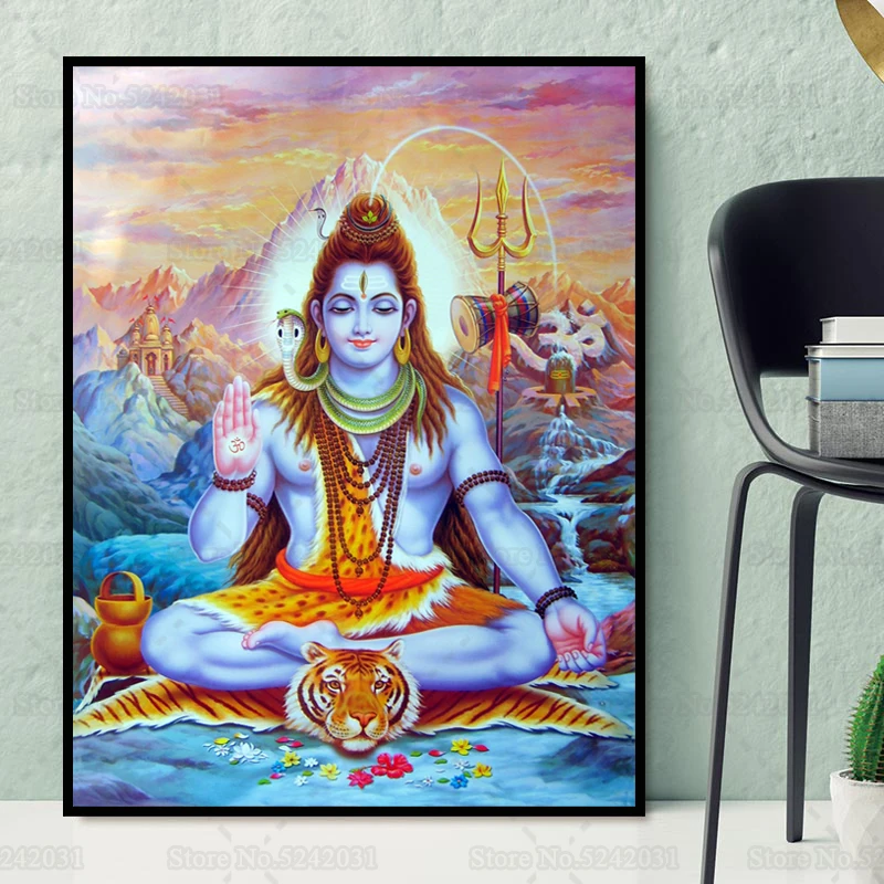 Shiva Lord 5D полноразмерная алмазная живопись индуизм боги вышивка набор для вышивки